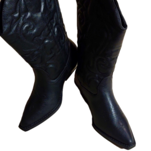 JustFab Black Cowboy Boots Size: 7 NIB